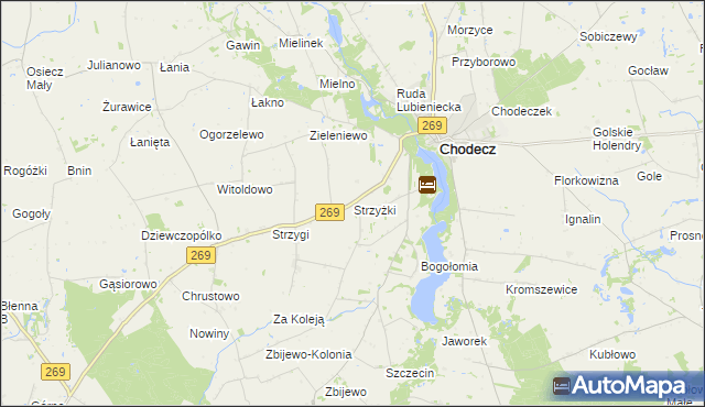 mapa Strzyżki, Strzyżki na mapie Targeo