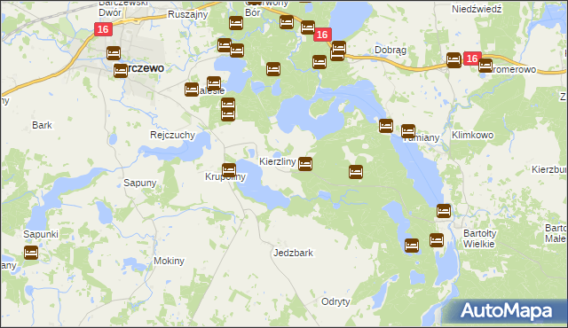 mapa Studzianek gmina Barczewo, Studzianek gmina Barczewo na mapie Targeo