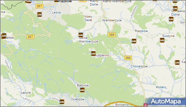 mapa Studzienno, Studzienno na mapie Targeo