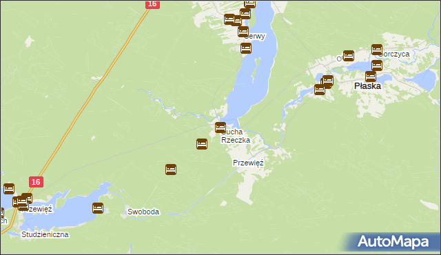 mapa Sucha Rzeczka, Sucha Rzeczka na mapie Targeo