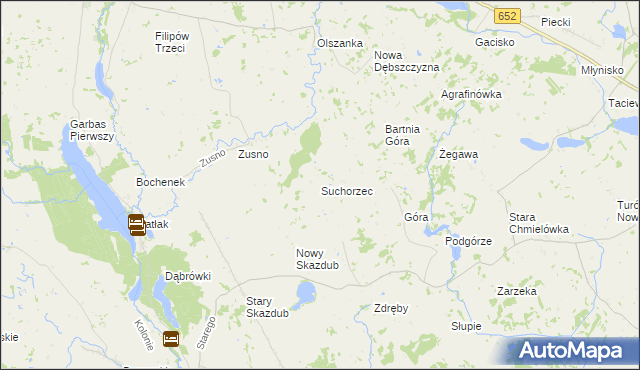 mapa Suchorzec, Suchorzec na mapie Targeo