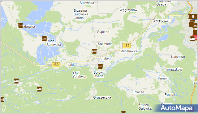 mapa Sułów gmina Milicz, Sułów gmina Milicz na mapie Targeo