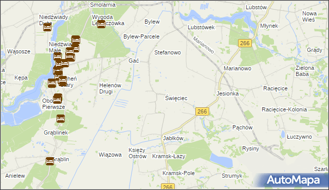 mapa Święciec, Święciec na mapie Targeo