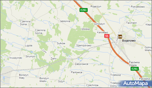 mapa Szemzdrowo, Szemzdrowo na mapie Targeo