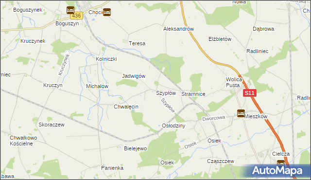 mapa Szypłów, Szypłów na mapie Targeo