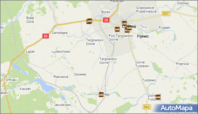 mapa Targowisko Górne, Targowisko Górne na mapie Targeo