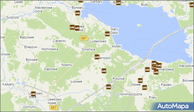 mapa Tarnopol, Tarnopol na mapie Targeo