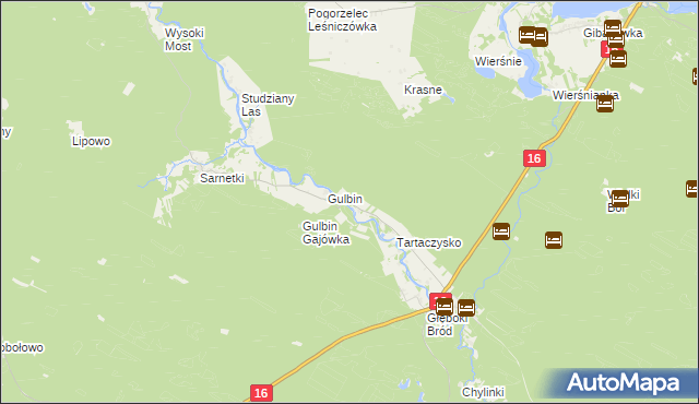 mapa Tartaczysko Gajówka, Tartaczysko Gajówka na mapie Targeo