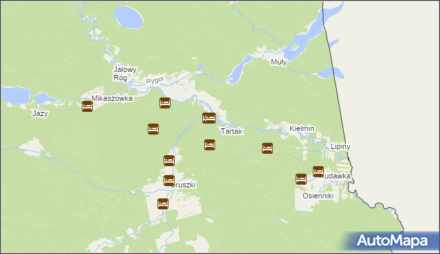 mapa Tartak gmina Płaska, Tartak gmina Płaska na mapie Targeo