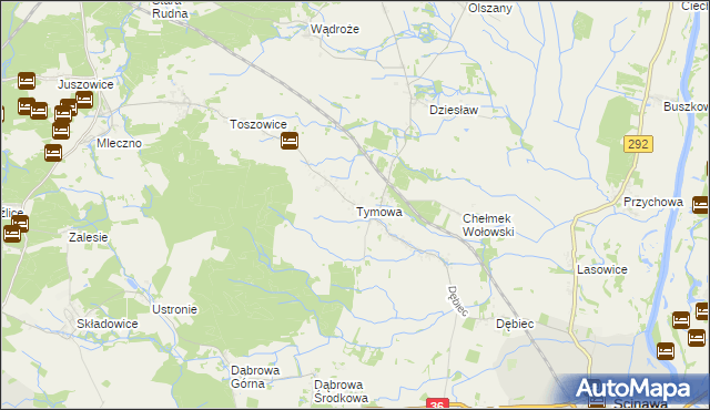 mapa Tymowa gmina Ścinawa, Tymowa gmina Ścinawa na mapie Targeo