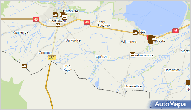 mapa Ujeździec, Ujeździec na mapie Targeo