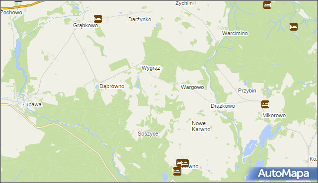 mapa Wargówko, Wargówko na mapie Targeo