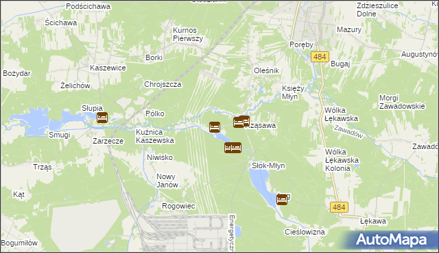 mapa Wawrzkowizna, Wawrzkowizna na mapie Targeo