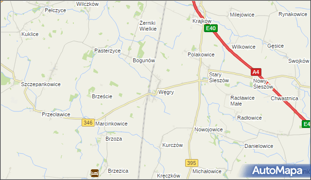mapa Węgry gmina Żórawina, Węgry gmina Żórawina na mapie Targeo