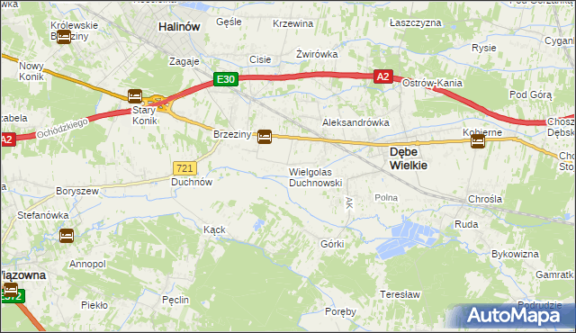 mapa Wielgolas Duchnowski, Wielgolas Duchnowski na mapie Targeo
