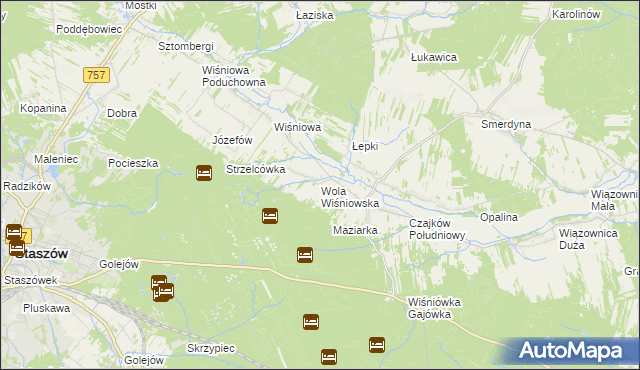 mapa Wola Wiśniowska, Wola Wiśniowska na mapie Targeo