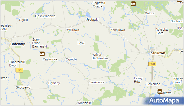 mapa Wólka Jankowska, Wólka Jankowska na mapie Targeo