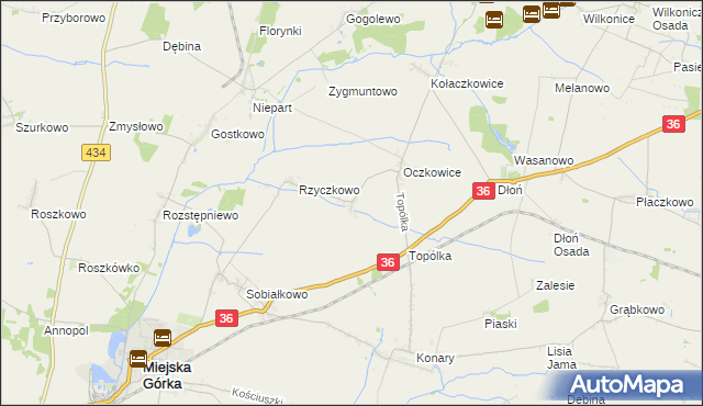 mapa Woszczkowo, Woszczkowo na mapie Targeo