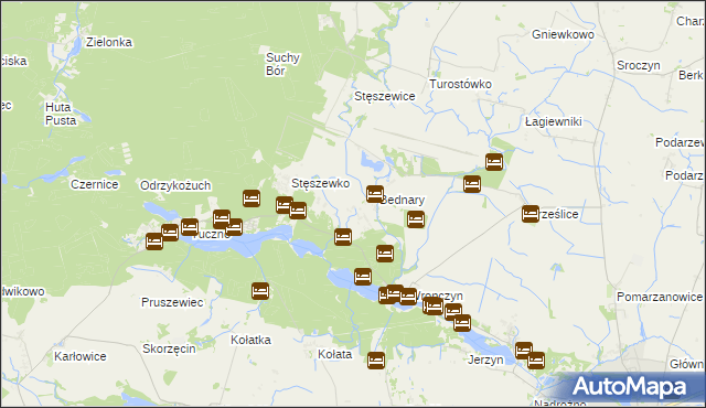 mapa Wronczynek, Wronczynek na mapie Targeo