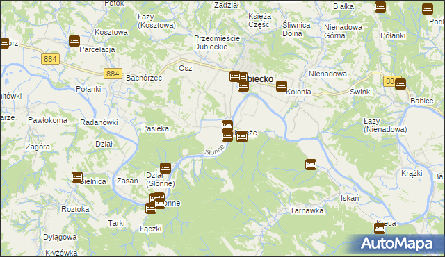 mapa Wybrzeże, Wybrzeże na mapie Targeo