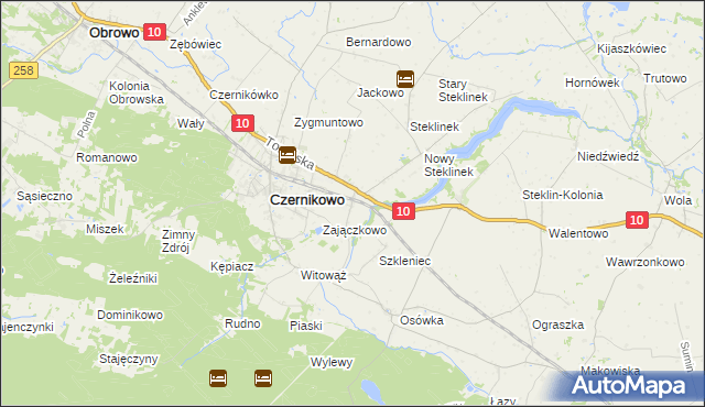 mapa Wygoda gmina Czernikowo, Wygoda gmina Czernikowo na mapie Targeo