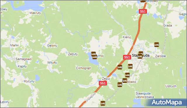 mapa Wymój, Wymój na mapie Targeo