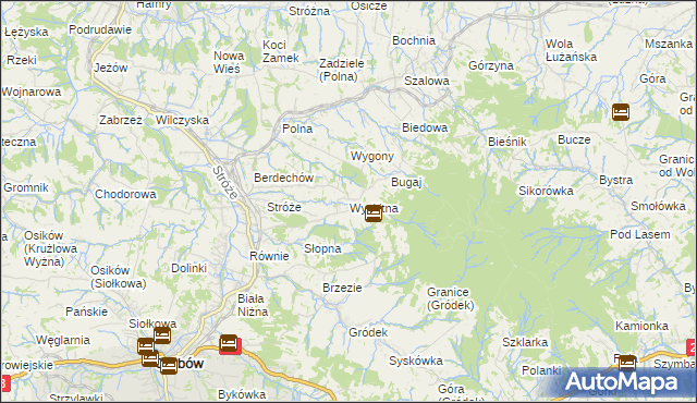 mapa Wyskitna, Wyskitna na mapie Targeo