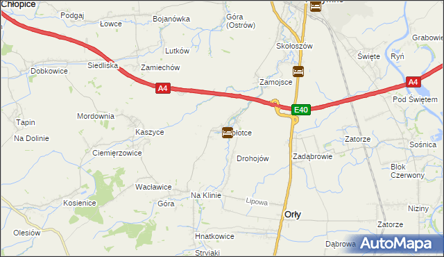 mapa Zabłotce gmina Radymno, Zabłotce gmina Radymno na mapie Targeo