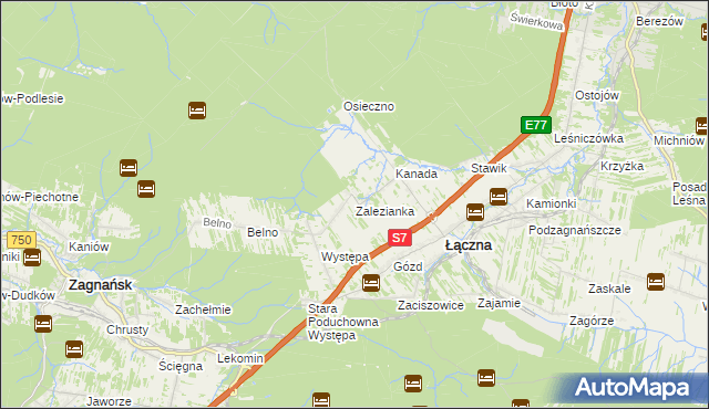 mapa Zalezianka, Zalezianka na mapie Targeo