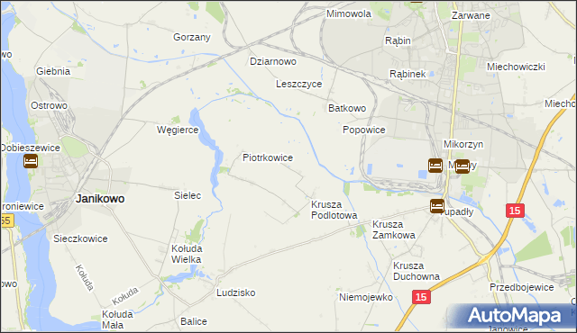 mapa Żalinowo, Żalinowo na mapie Targeo