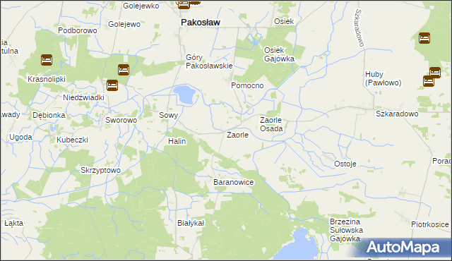 mapa Zaorle, Zaorle na mapie Targeo