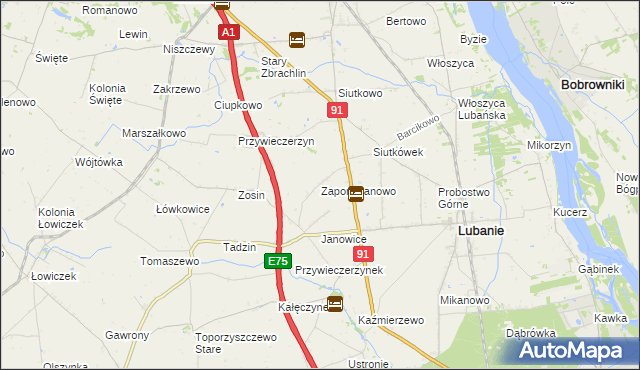 mapa Zapomnianowo, Zapomnianowo na mapie Targeo