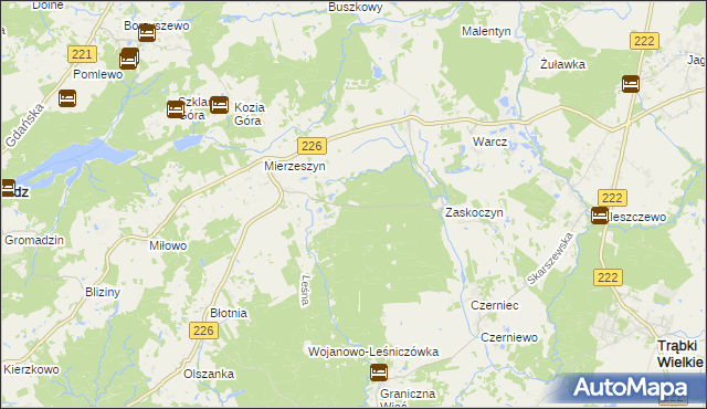 mapa Zaskoczyn Osada, Zaskoczyn Osada na mapie Targeo