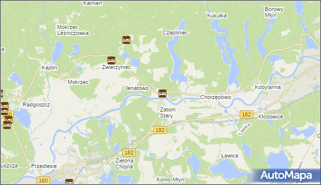 mapa Zatom Nowy, Zatom Nowy na mapie Targeo