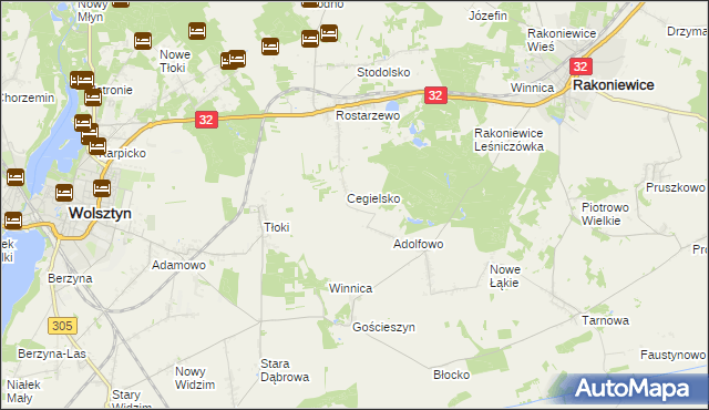 mapa Zdrogowo gmina Wolsztyn, Zdrogowo gmina Wolsztyn na mapie Targeo