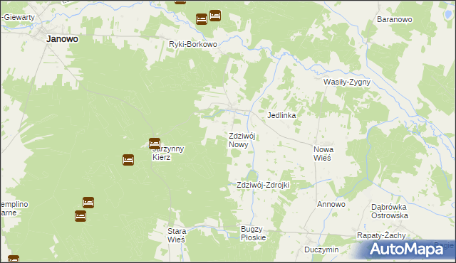 mapa Zdziwój Nowy, Zdziwój Nowy na mapie Targeo