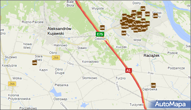 mapa Zgoda gmina Aleksandrów Kujawski, Zgoda gmina Aleksandrów Kujawski na mapie Targeo