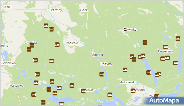 mapa Zgorzel, Zgorzel na mapie Targeo