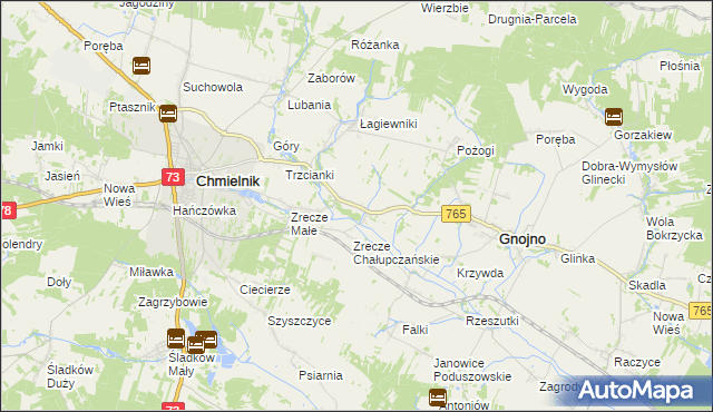 mapa Zrecze Duże, Zrecze Duże na mapie Targeo