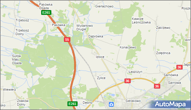 mapa Izbice, Izbice na mapie Targeo