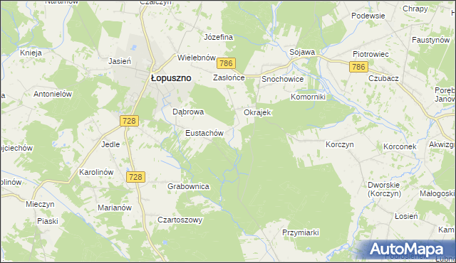 mapa Orczów, Orczów na mapie Targeo