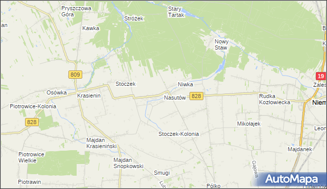 mapa Nasutów, Nasutów na mapie Targeo