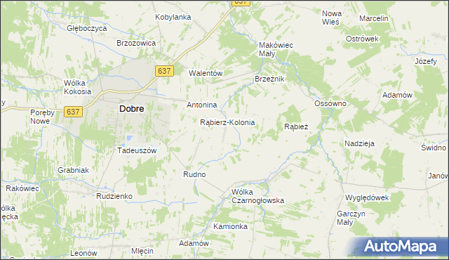 mapa Duchów, Duchów na mapie Targeo