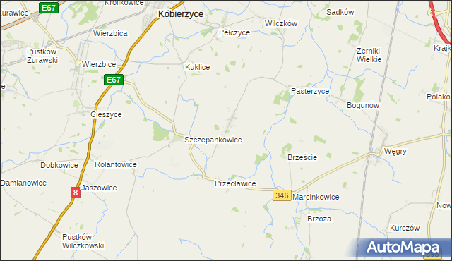 mapa Jaksonów, Jaksonów na mapie Targeo