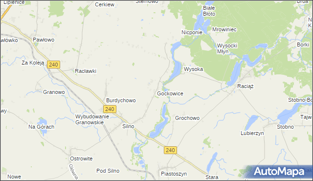 mapa Gockowice, Gockowice na mapie Targeo