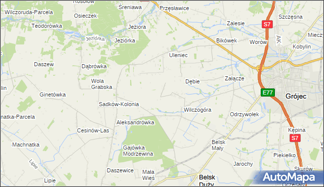 mapa Sadków Duchowny, Sadków Duchowny na mapie Targeo