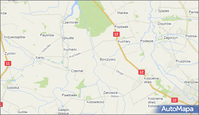 mapa Borczysko, Borczysko na mapie Targeo