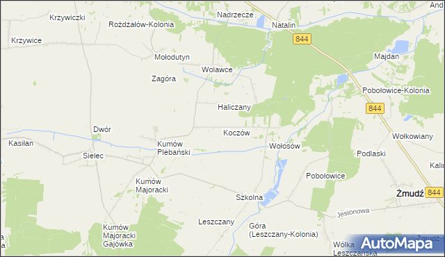 mapa Koczów, Koczów na mapie Targeo