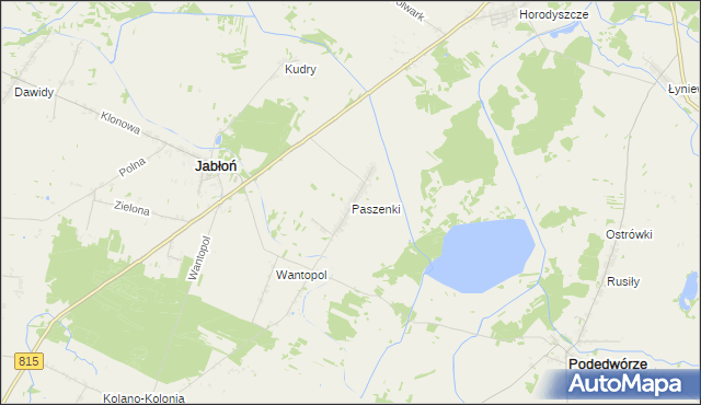 mapa Paszenki, Paszenki na mapie Targeo