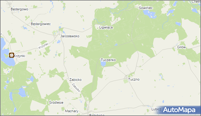 mapa Tuczenko, Tuczenko na mapie Targeo